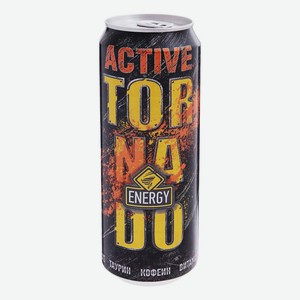 Энергетический напиток Tornado Energy Active газированный безалкогольный 450 мл