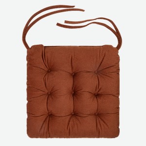Tarrington House Подушка для мебели коричневя с тафтингом 40/36, 36 x 38 x 6см Россия