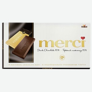 Шоколад Merci горький 72%, 100г Германия