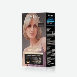 Стойкая крем - гель краска для волос Estel Color Signature 9/17 Шелковая Вуаль
