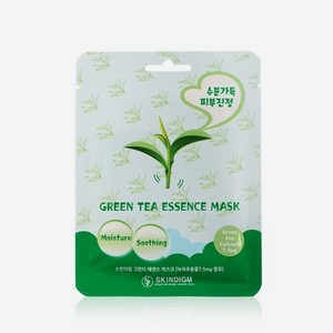 Успокаивающая маска для лица Skindigm   Green Tea Essence Mask   с экстрактом зеленого чая 25г