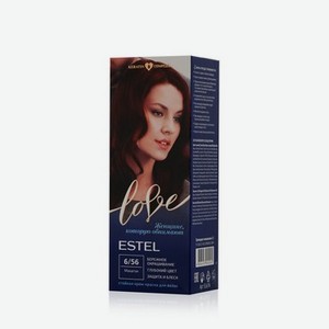 Стойкая крем - краска для волос Estel Love 6/56 Махагон