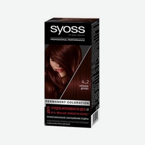 Крем - краска Syoss Color стойкая для волос 4-2 Красное дерево 50мл