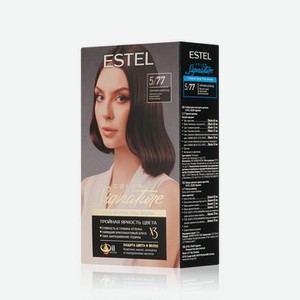 Стойкая крем-гель краска для волос Estel Color Signature 5/77 Горячий шоколад