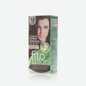 Стойкая крем - краска для волос ФИТОкосметик FitoColor 5.0 , Темно-русый , 115мл