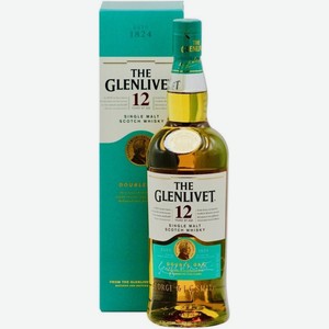 Виски The Glenlivet 12 летней выдержки, в подарочной упаковке 0.7л