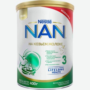 Смесь на основе козьего молока NAN 3 с 12 месяцев, 400 г