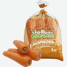 Морковь Овощата, 1 Кг