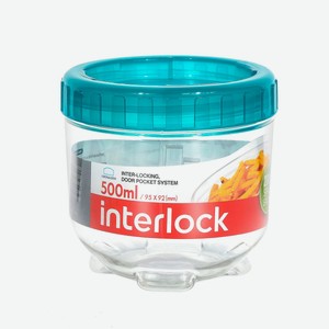 Банка для сыпучих продуктов Lock & Lock Interlock 500мл, 9.5 х 9.5 х 9.5см Вьетнам