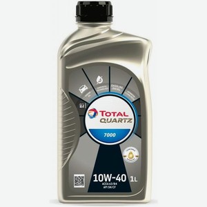 Моторное масло TOTAL Quartz 7000, 10W-40, 1л, полусинтетическое [11010301]