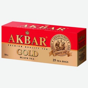Чай Akbar 25пак*2г Gold