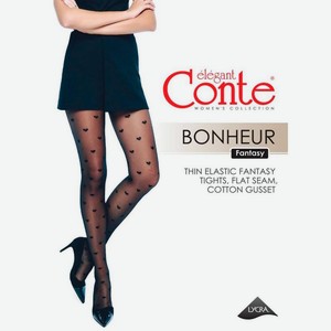 Колготки женские Conte Elegant Bonheur 20 черные р.2