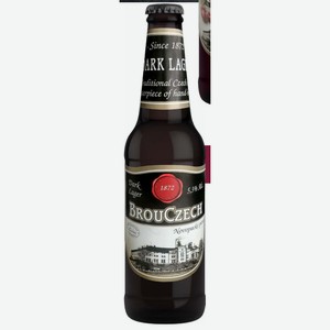 Пиво Brouczech Lager темное фильтрованное 5.3% 0.5 л Чехия