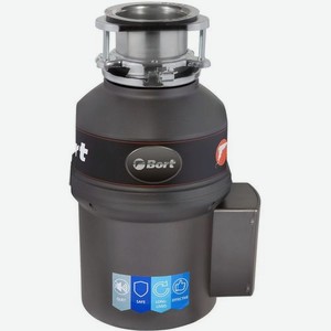 Измельчитель пищевых отходов Bort Titan Extra 560Вт черный /серебристый [93411812]
