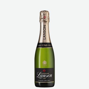 Шампанское Le Black Label Brut, Lanson, 0.375 л., 0.375 л.