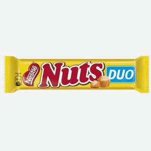 Батончик шоколадный Nuts Duo 66 г