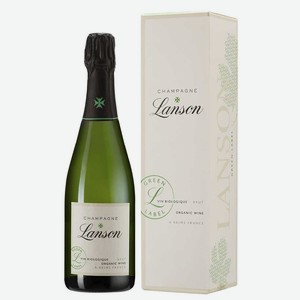 Шампанское Lanson Green Label Brut в подарочной упаковке 0.75 л.