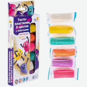 Тесто-пластилин Аспект Genio Kids 6 цветов с эффектами