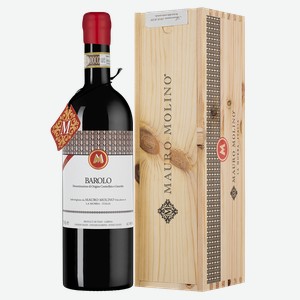 Вино Barolo в подарочной упаковке, Mauro Molino, 0.75 л.