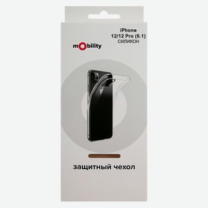Чехол силиконовый mObility для iPhone 12/12 Pro