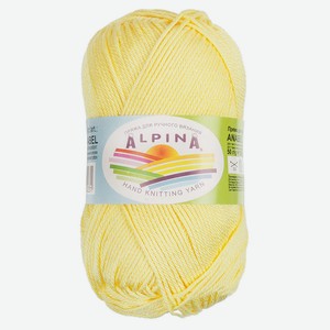 Пряжа Alpina anabel 177 светло-желтый, 50 г