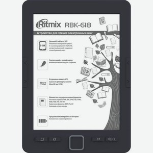 Электронная книга Ritmix RBK-618, 6 , черный