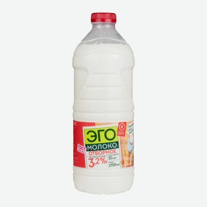 БЗМЖ Молоко паст. 3.2% пэт 1700мл Эго