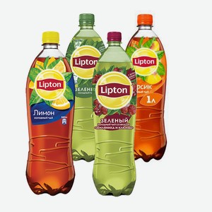 Чай холодный LIPTON Земляника-Клюква, Персик, Лимон, Зеленый 1л