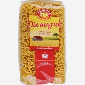 Макаронные изделия 3 Glocken Gabelspaghetti Die Mag Ich Feine Eier-Nudeln, 500 г