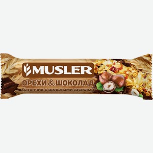 Батончик-мюсли  Мюслер  орешки с шоколадом 30г