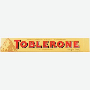 Шоколад молочный Toblerone с мёдом и миндальной нугой, 100 г