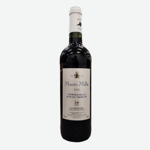 Вино Монте Милла Ла Манча DO Темпранильо Сира Мерло Красное Сухое 0.75л