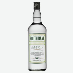Джин South Bank London Dry Gin, Burlington Drinks Company, 1 л., 1 л.