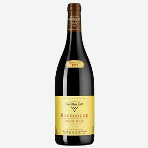 Вино Bourgogne Pinot Noir, Francois Carillon, 0.75 л.