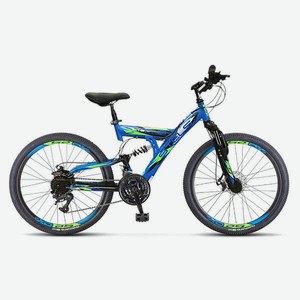 Велосипед Stels Focus MD 24 18-sp V010 16 , синий/чёрный (LU091324)