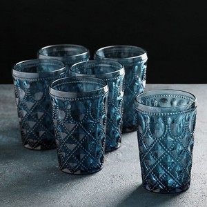 Набор стаканов ДОЛЯНА  Варьете , 6 шт, синий (4192569)