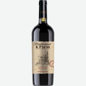 Вино Исторический Крым красное полусладкое 11% 750мл