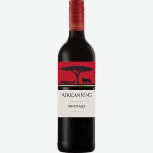 Вино African King Пинотаж красное сухое 14% 750мл