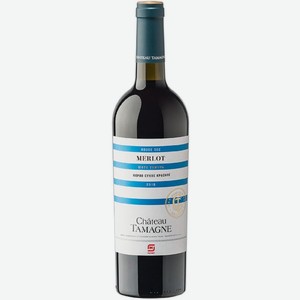 Вино Chateau Tamagne Мерло красное сухое 11% 750мл