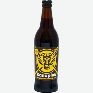 Пиво Канапинис темное нефильтр 0.5л