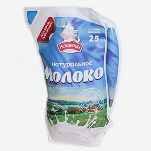 Молоко Нежинская МФ 2.5%, 850г, кувшин