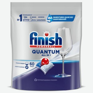 Капсулы для посудомоечной машины Finish Quantum, 60 шт (3215699)