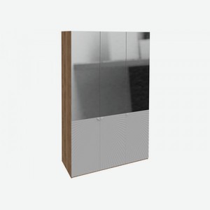 Распашной шкаф Лео Сантьяго софт / Яблоня Беллуно С тремя зеркалами Со штангой