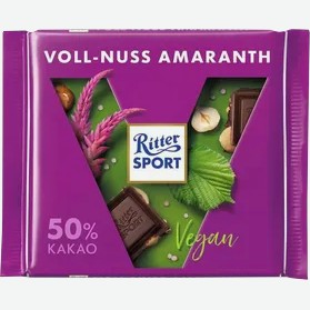 Шоколад Риттер-Спорт темный Лесной орех Амарант 100г