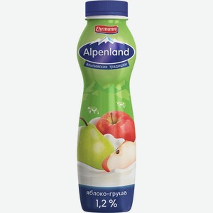 Йогурт питьевой Alpenland яблоко-груша, 1.2%, 290 г (Ehrmann)