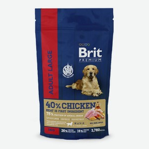 Сухой корм Brit Adult L с курицей повседневный для собак 3 кг