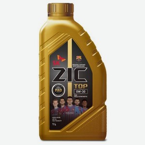Моторное масло ZIC TOP, 0W-30, 1л, синтетическое [132680]