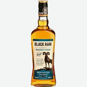 Виски Black Ram Bourbon Finish 3 года купажированный 40% 700мл