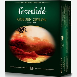 Чай черный Greenfield Golden Ceylon в пакетиках, 100 шт., 200 г