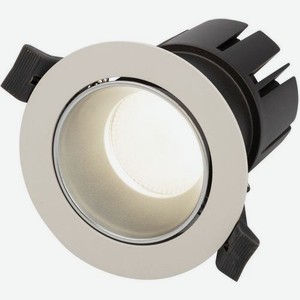 Точечный светильник REXANT Horeca Dark Light, 12Вт, х 1шт, встраиваемый, настенный, серебристый/белый [615-1003]